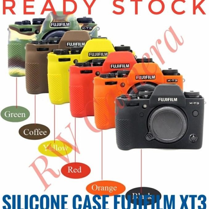 Silicone Case Fujifilm XT3 XT2 Sarung Karet Silicon Silikon Fuji X-T3 Soft Pouch Armor Skin