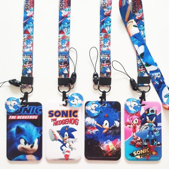 

READY ID Card Holder Name Tag Lanyard / Kalung Kartu Sonic The Hedgehog NEW