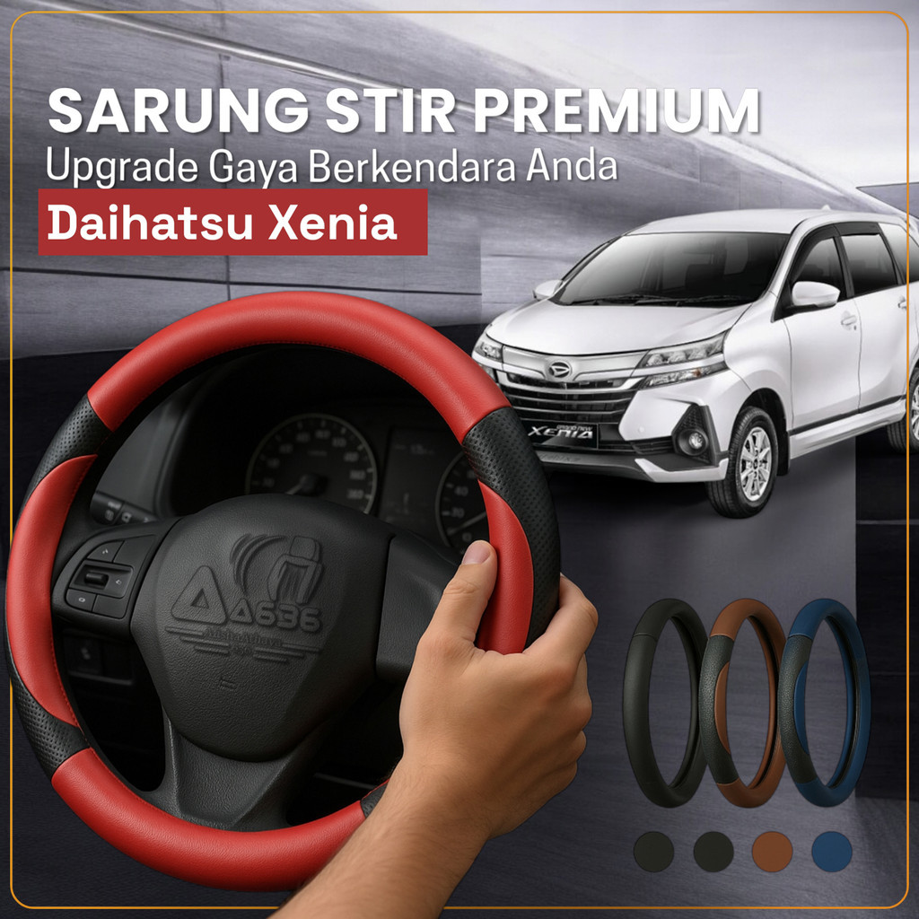 Sarung Stir Mobil Daihatsu Xenia, Cover Stir Mobil Xenia, Sarung Stir Minibus