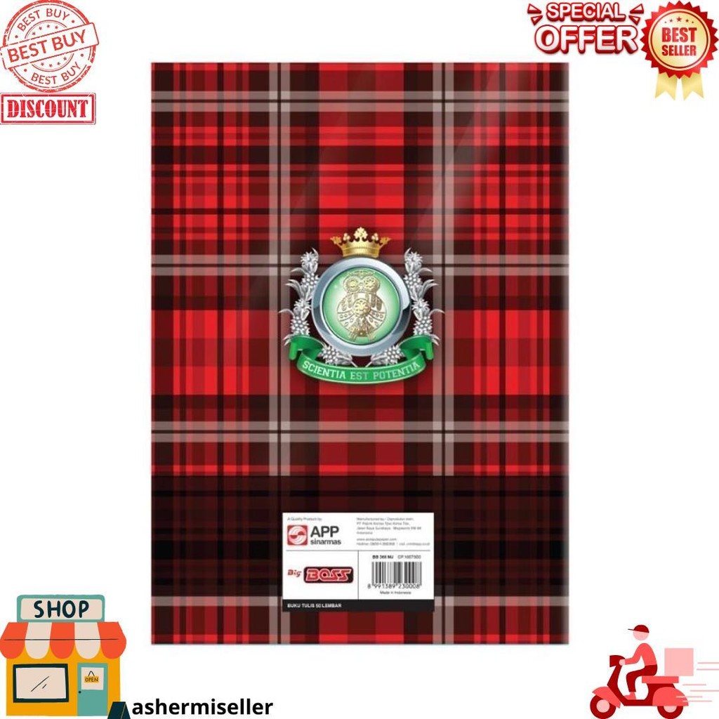 

Buku Tulis Big Boss 50 Lembar Pak Isi 10 Buku D Terlaris