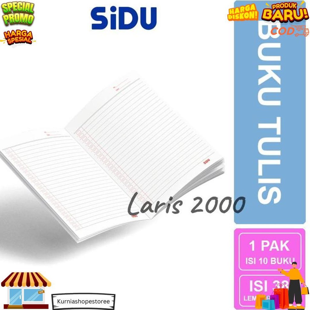 

Buku Tulis Sidu Sinar Dunia 38 (Per Pak) D Terlaris