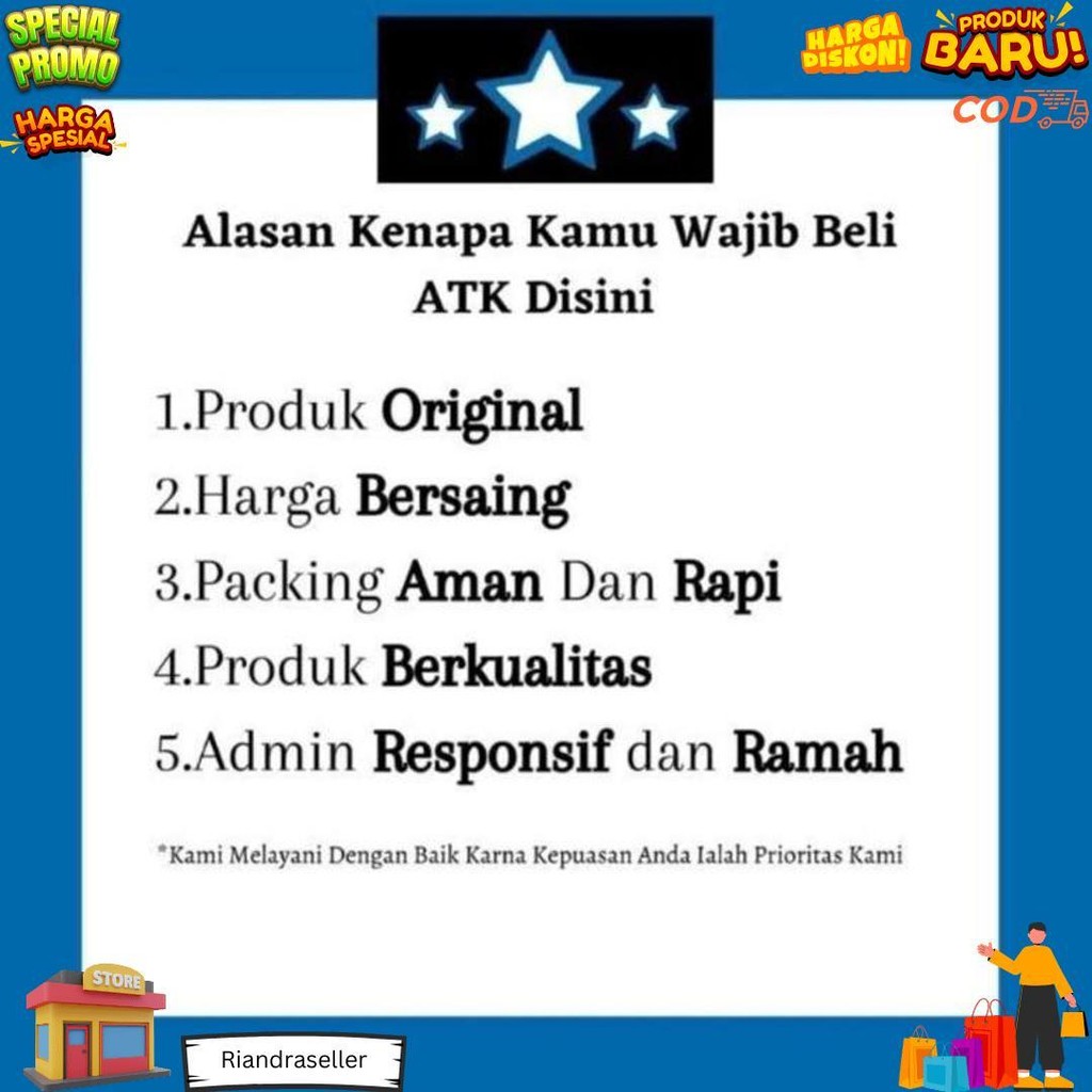

Buku Tulis Sinar Dunia 38 Lembar ( 1Pak/10Buku ) D Promo Puncak