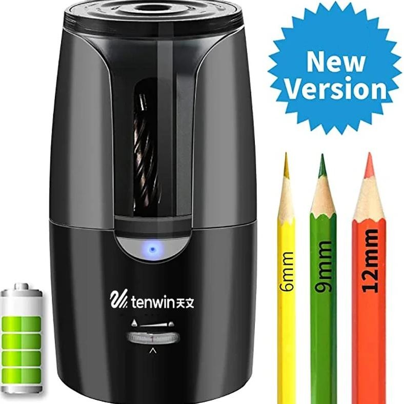 

Tenwin Automatic Electric Pencil Sharpener For Colored Pencils Sharpen Mechanical Office School Supplies Stationery Free Ship