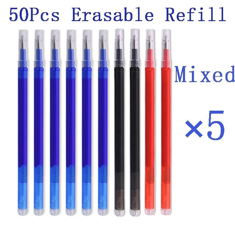 

50 Pcs/Set 0.7Mm Magic Erasable Pen Refill For Pilot Frixion Pen Blue/Black/Red Ink Office Writing Accessories School Stationery
