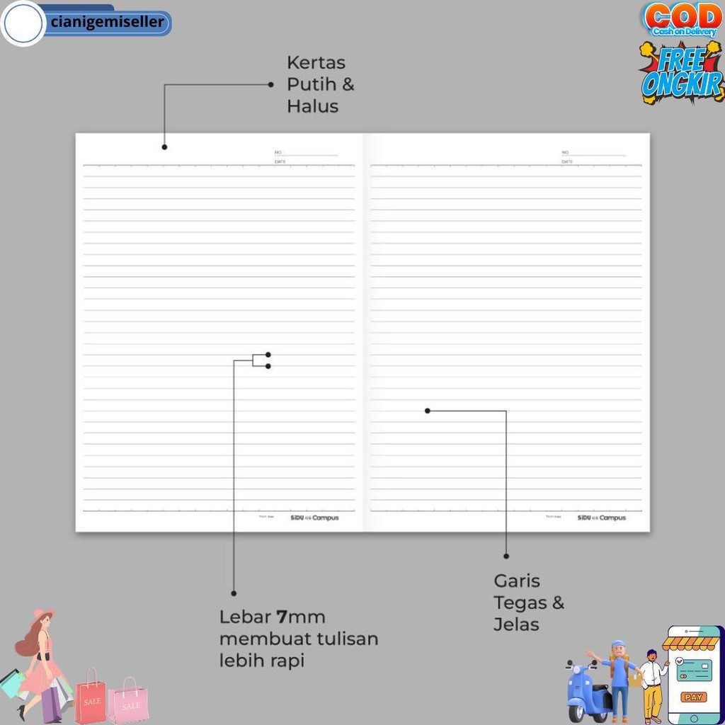 

Sidu Campus Buku Tulis 50 Lembar - 5 Buku D Terlaris