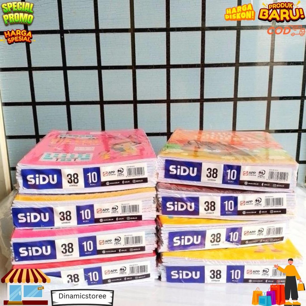 

Buku Tulis Sidu Sinar Dunia 38 Lembar ( Pak 10 Buku ) [ Original ] D Promo Puncak