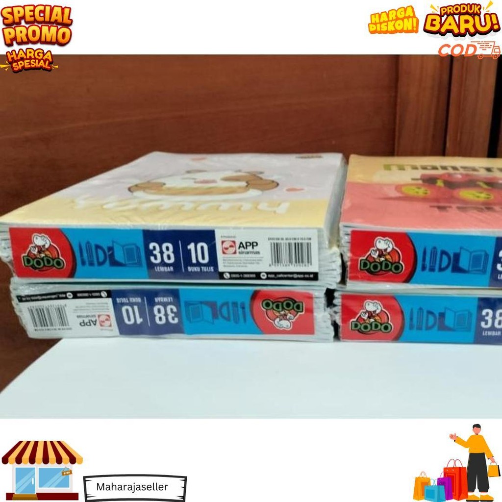 

[ Pak ] Buku Tulis Dodo By Sidu Isi 38 Lembar / Buku Tulis Murah Grosir (Isi 10 Buku) D Gratis Ongkir