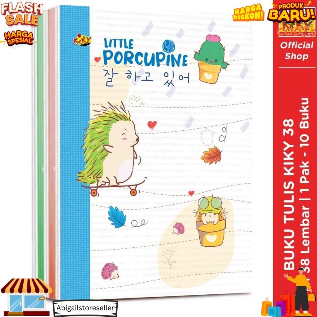 

Kiky Buku Tulis 38 Lembar - 10 Buku / Motif Random D Promo 4.4