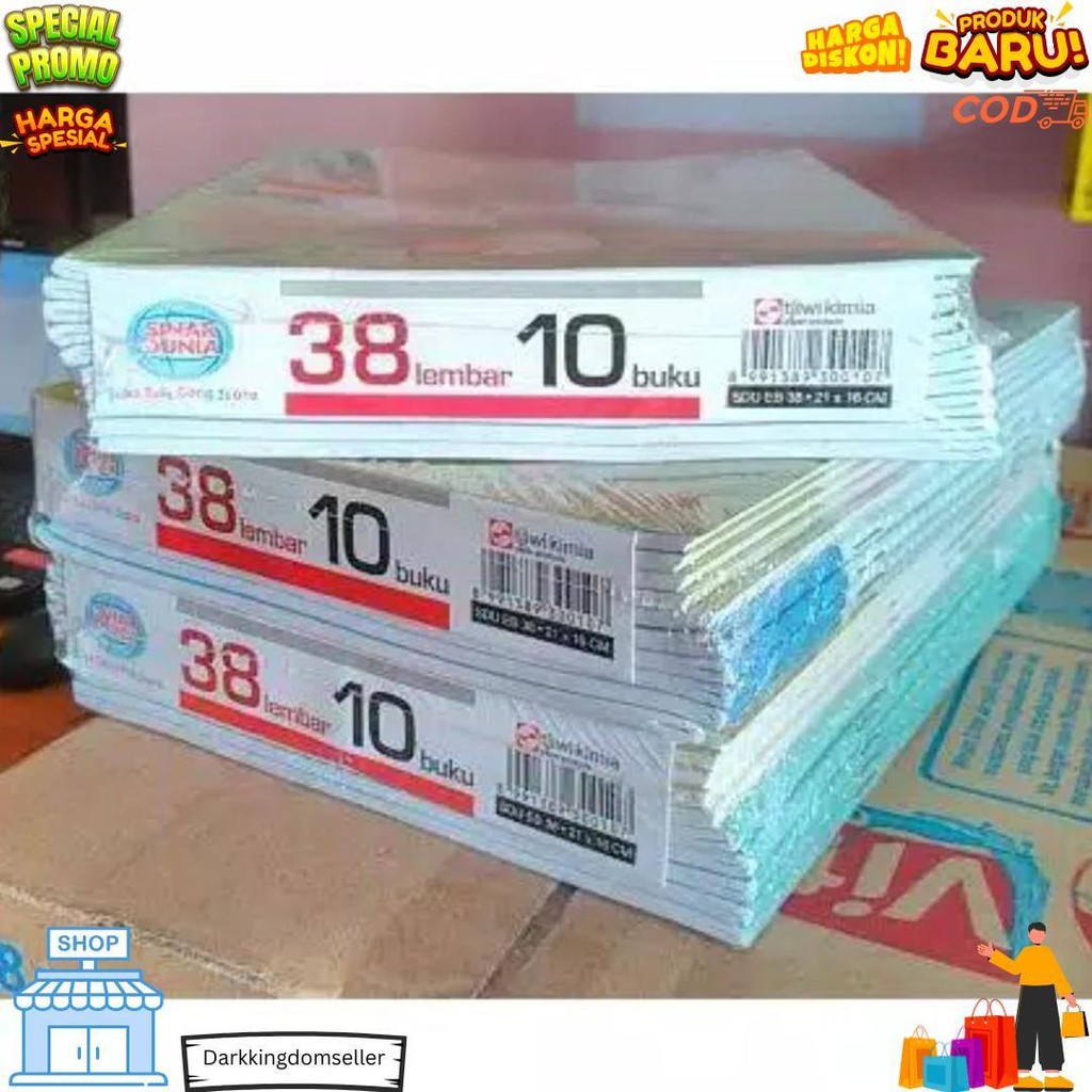 

Buku Tulis Sinar Dunia / Sidu 38 Lembar X 10 Buku Termurah D Promo 4.4