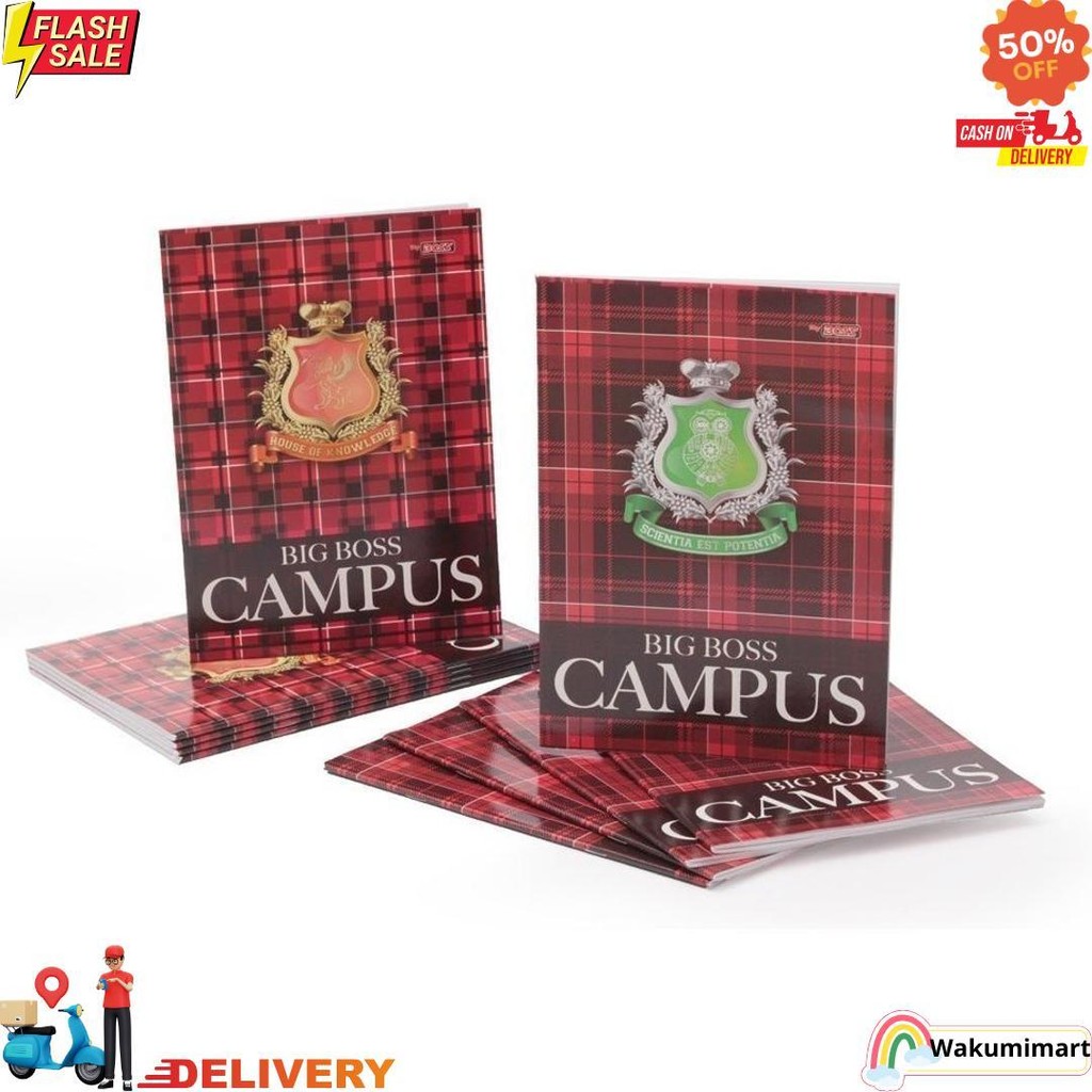 

[Pelangi Stationery] Bigboss Campus Buku Tulis 50 Lembar - Bbo Eb 50 Cam D Promo 4.4