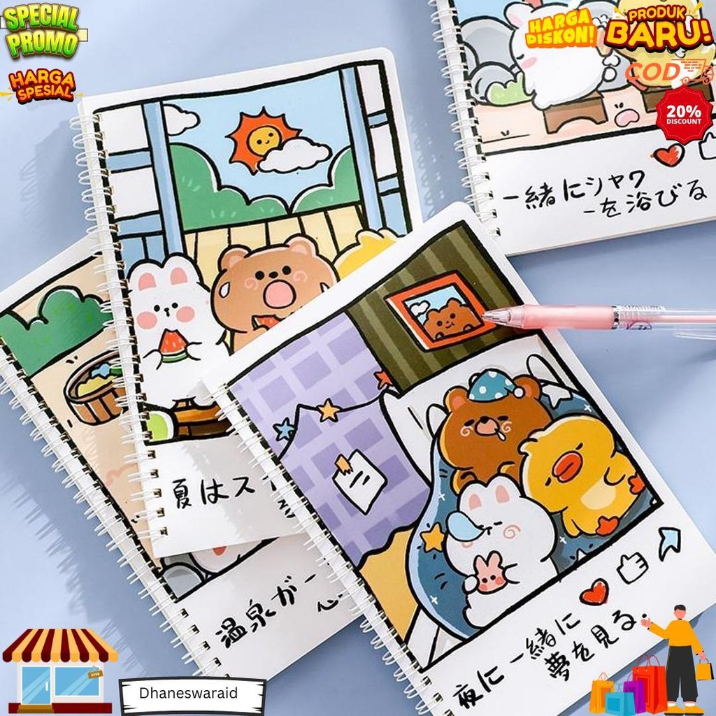 

Buku Tulis Ring Motif A5 / Buku Catatan Ring Ukuran A5 Aesthetic Lucu Lg D Sale