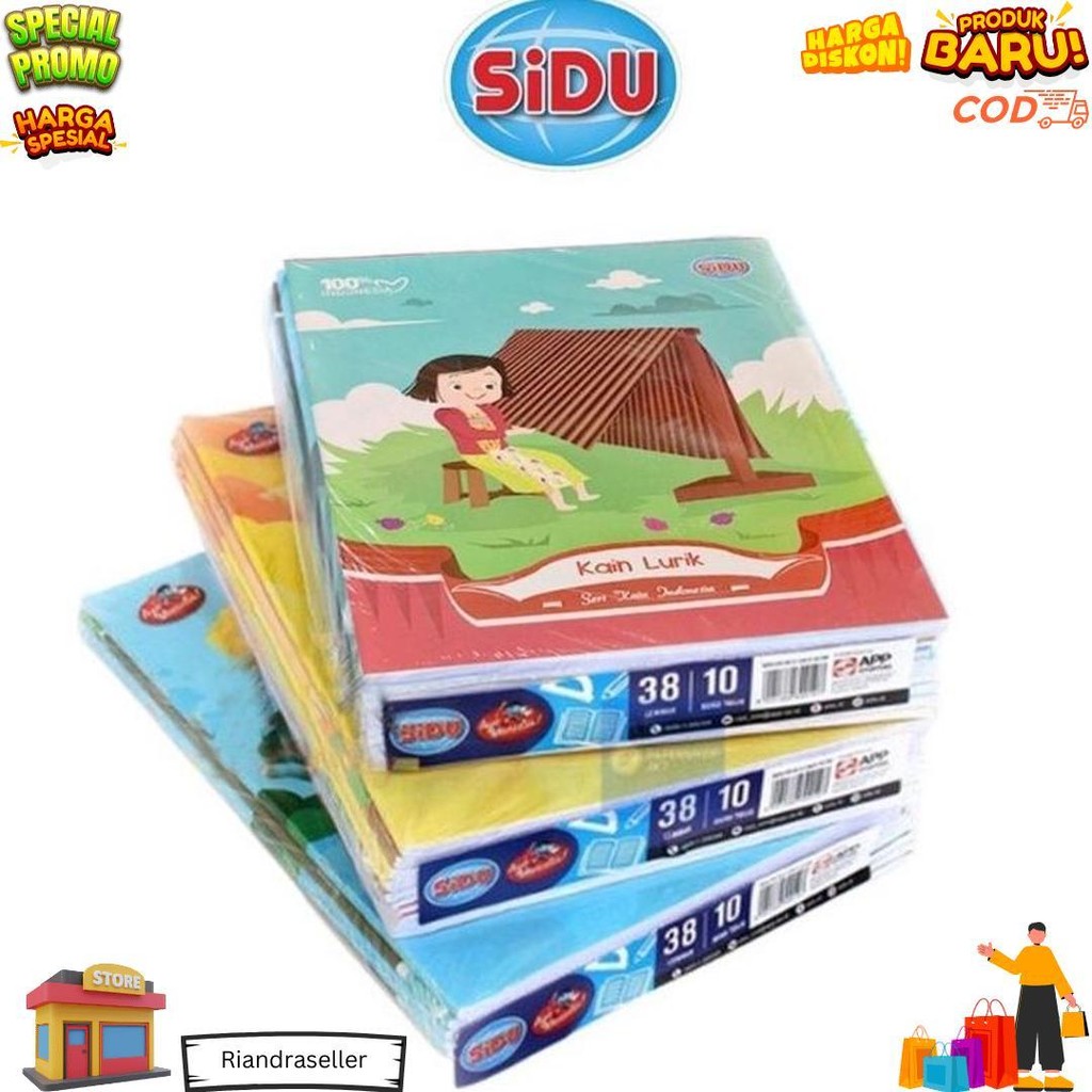 

Buku Tulis Sidu 38 Lembar Isi 10Pcs D Promo 4.4