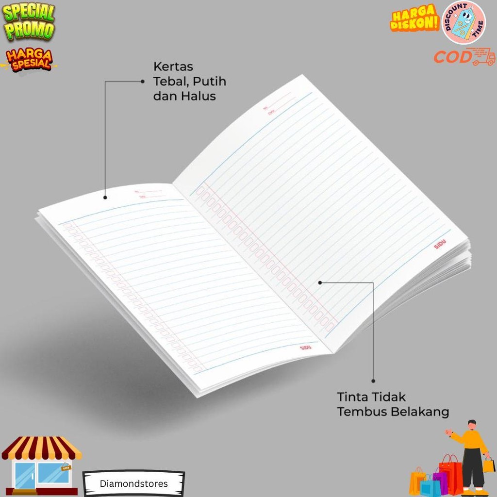 

Sidu Buku Tulis Mobile Legends 58 Lembar - 10 Buku D Promo Puncak