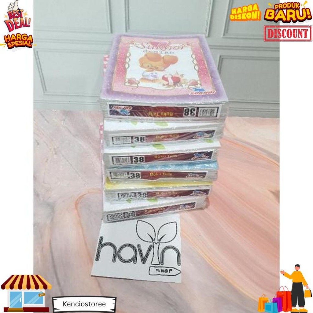 

(((Baca Keterangan Barang!!!))) (10Pc) Buku Tulis Murah Gambar 38 Lembar D Terlaris