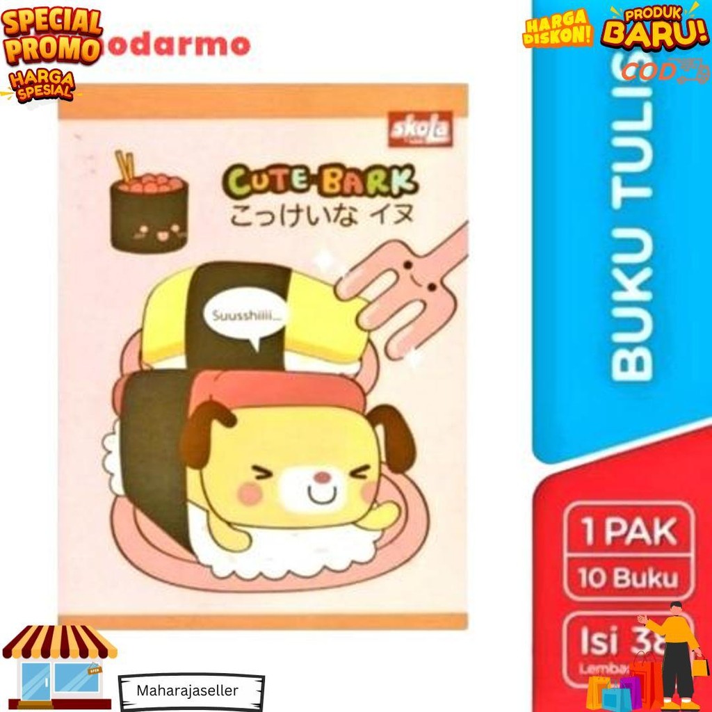 

Tbmo Buku Tulis Skola By Sinar Dunia 38 Lembar Sinar Dunia Per Pack Isi 10 Pcs D Terlaris