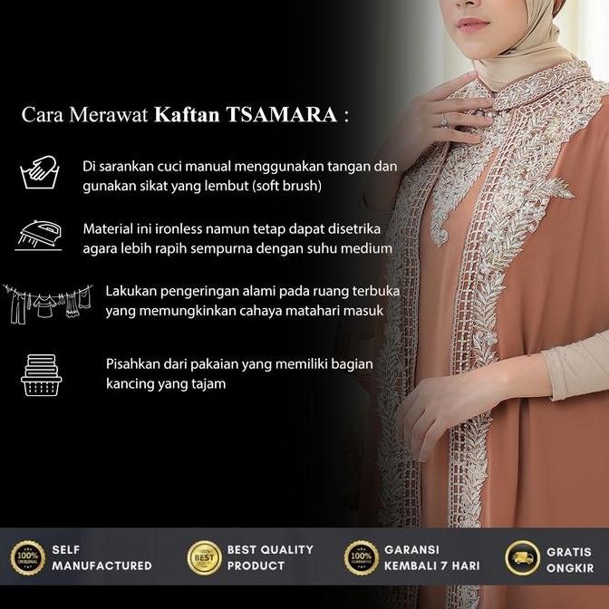 Baru Elkaftan - Tsamara Kaftan Set | Gamis Lebaran 2025 Baju Pesta Kondangan Wanita Muslim Ceruty Me
