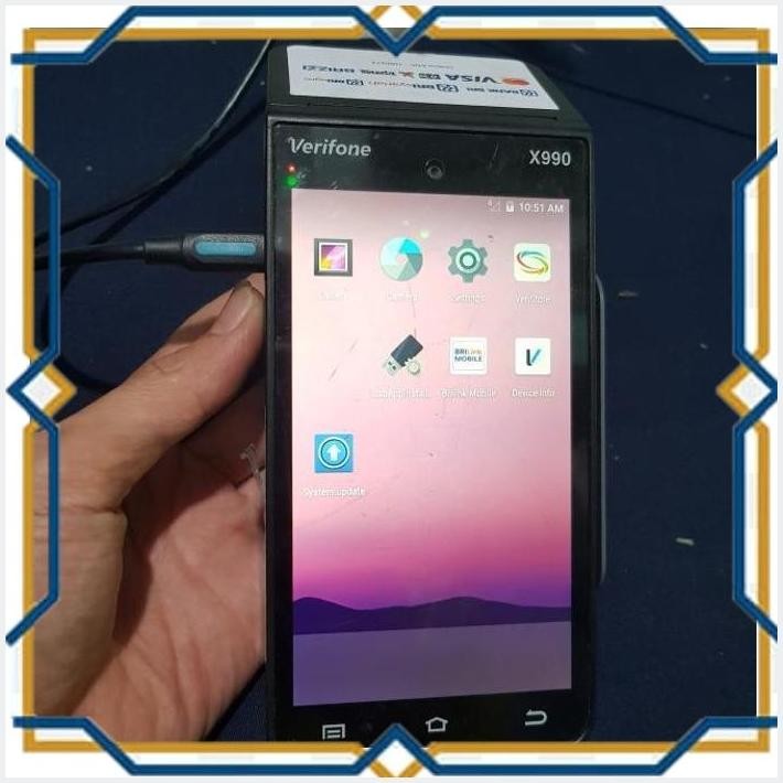 [JON] MESIN KASIR ANDROID EDC APOS VERIFONE X990 TIPE C APA ADANYA
