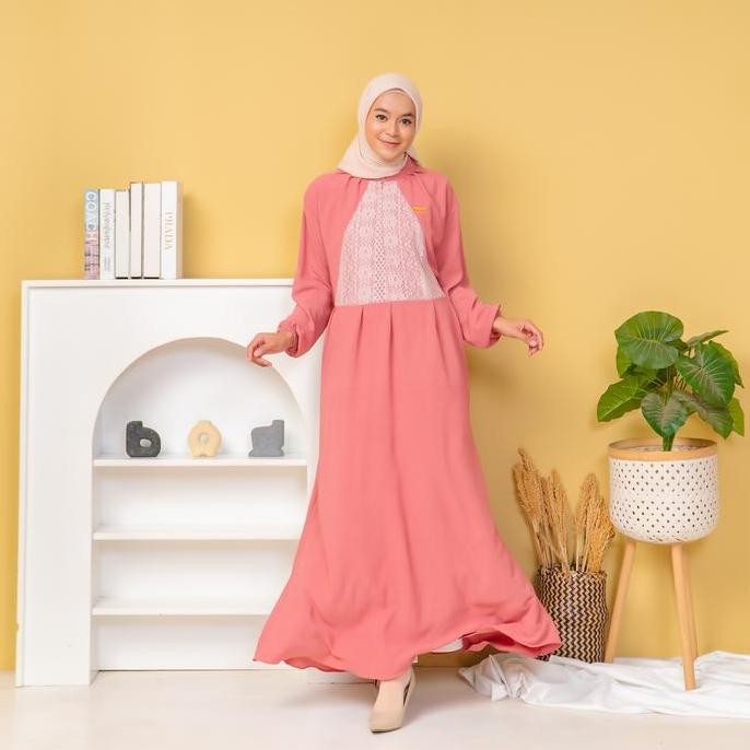 Baru MUSAMMA - ALMIRA DRESS - Airflow - Gamis Wanita