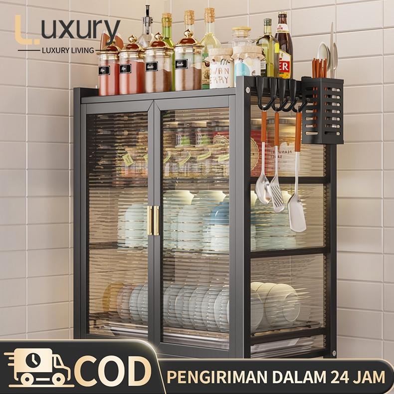 LL Pengering Piring Dapur Rack Rak Kabinet Dapur / Rak Oven Microwave / Rack Rak Kabinet Dapur