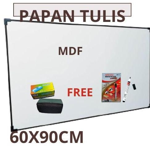 

Papan Tulis 60x90cm Non Magnet GRATIS SPIDOL DAN PENGHAPUS