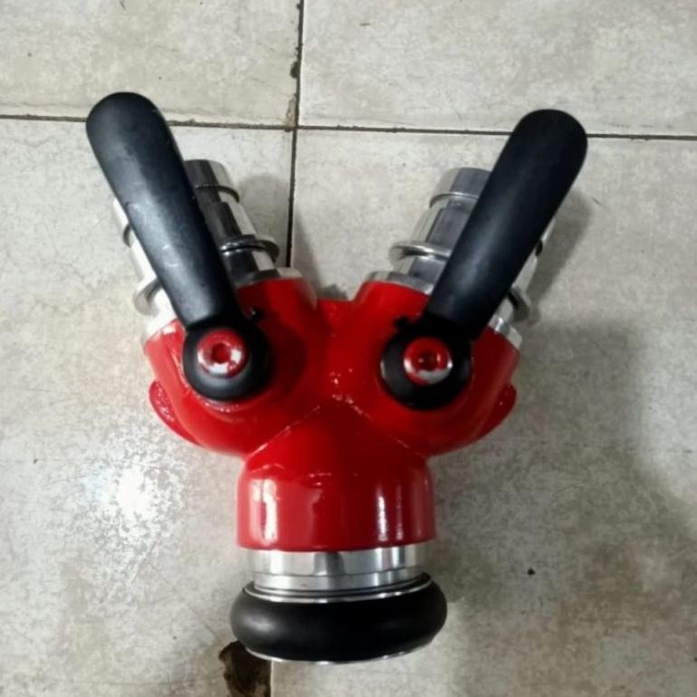 Y konektor selang pemadam 1,5/1,5/1,5|cabang Selang pemadam