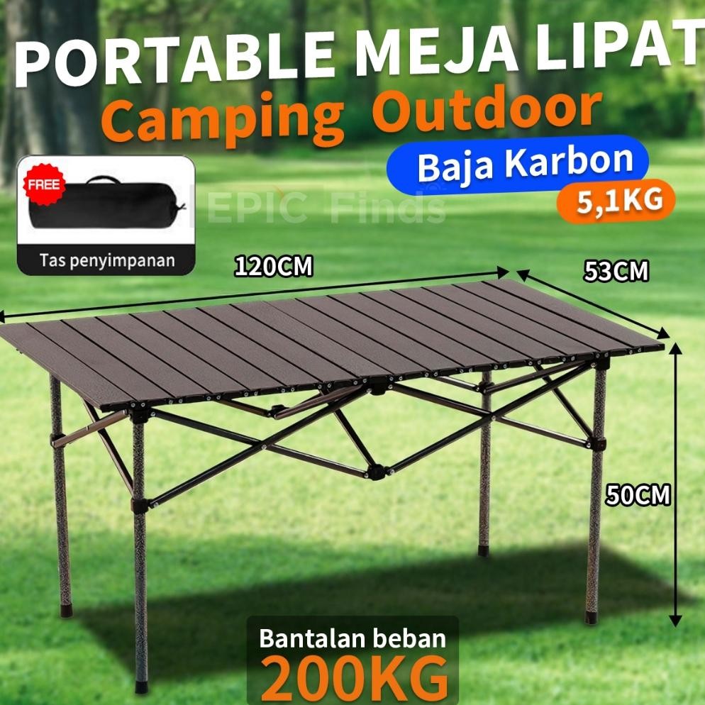 Meja Camping Lipat Outdoor Meja Kemping Meja Lipat Outdoor Portable