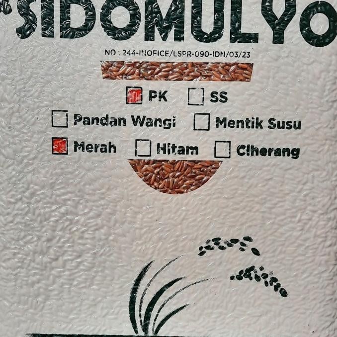 

tersedia beras organik - beras merah pk/pecah kulit 5 kg