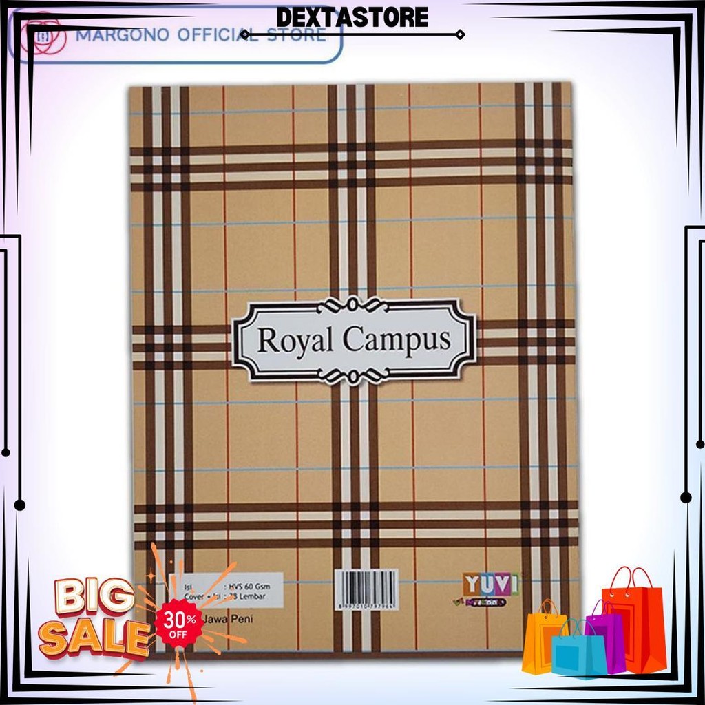 

My Book Yuvi Buku Tulis Royal Campus New Series 38 Lembar - 10 Buku D Promo 4.4