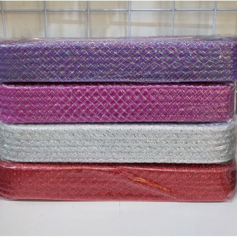 

Gf-5 Hg-24 Hiasan Natal Pita Jala 4.5Cm Roll 25M - Hiasan Natal Sale