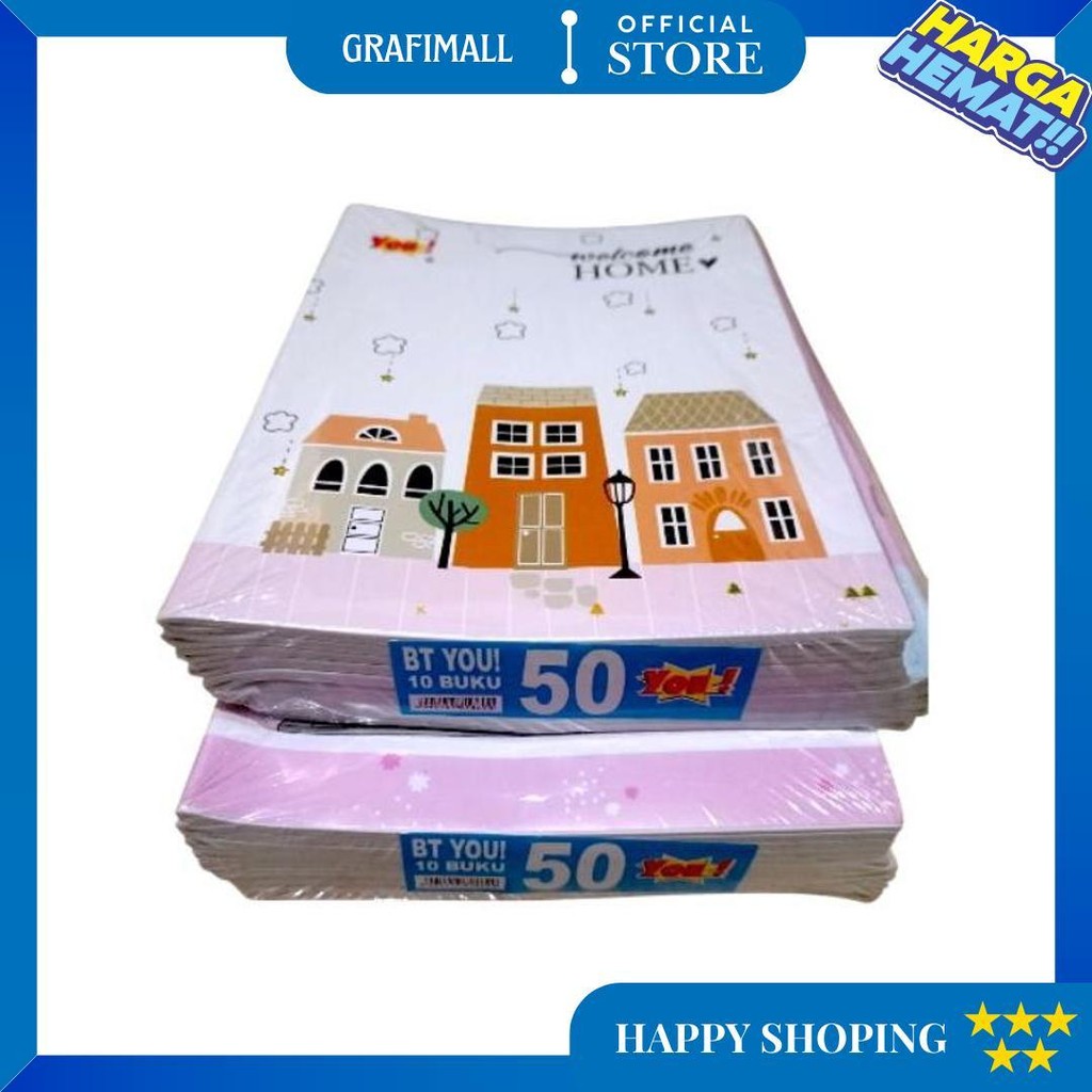 

Bt You 50 Buku Tulis Murah Isi 50 Lembar 1 Pak 10Pcs D Best Seller