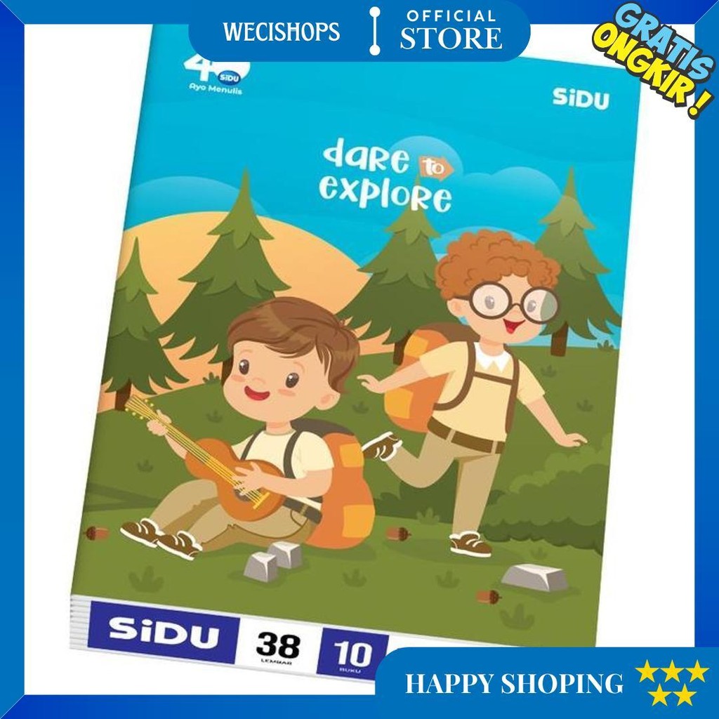 

(10 Pcs) Buku Tulis Sidu 38 Lembar D Promo 4.4
