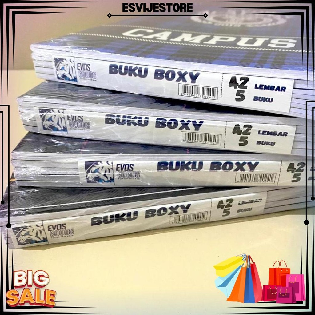 

[5 Buku - 42 Lembar] Buku Besar / Boxy - Evos Academy Campus - 42 Lembar D Sale