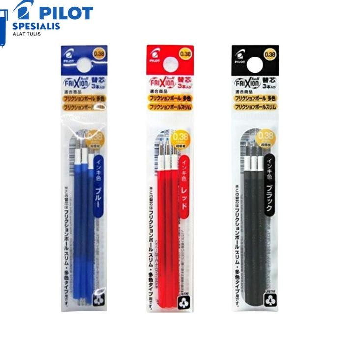 

PILOT FRIXION SLIM REFILL 0.38 MM ISI ULANG PEN FRIXION CLICKER 3 IN 1