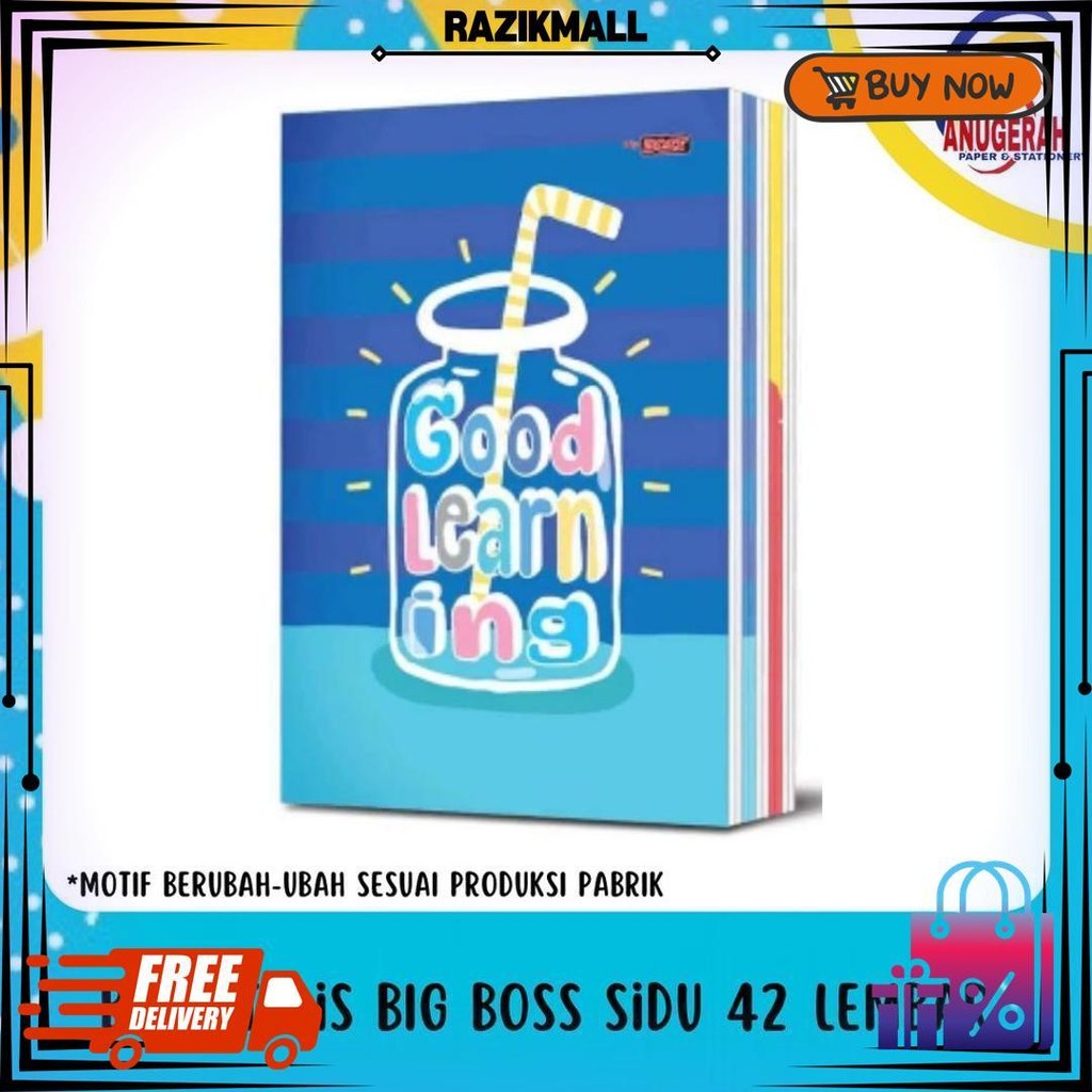 Buku Tulis Big Boss Sidu 42 Lembar (Pak) D Terlaris