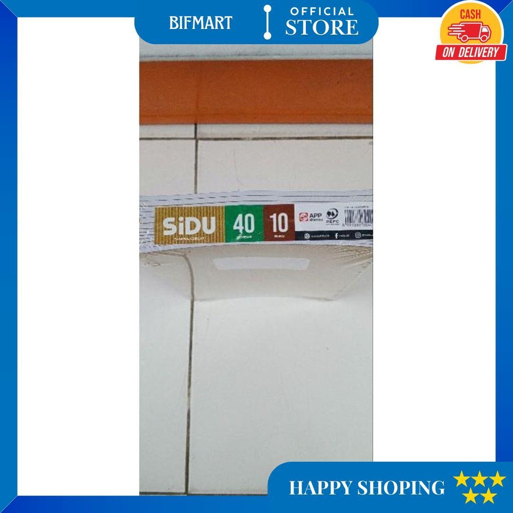 

Buku Tulis 40 Lembar Motif Coklat/Buku Sidu 40 /38Lembar Motif Sampul Coklat @10 Buku D Terlaris