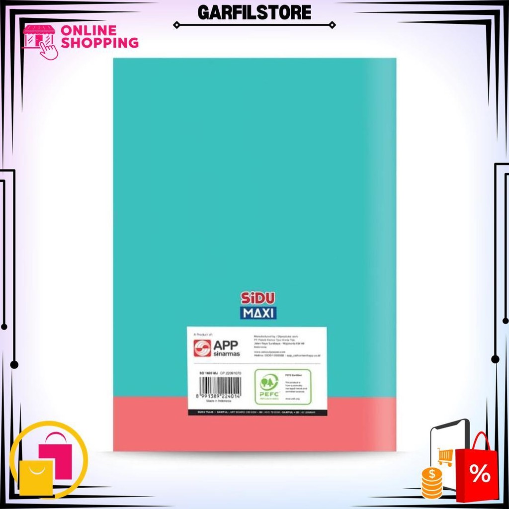 

Buku Tulis Sidu Maxi 42 Lembar - 5 Buku D Sale