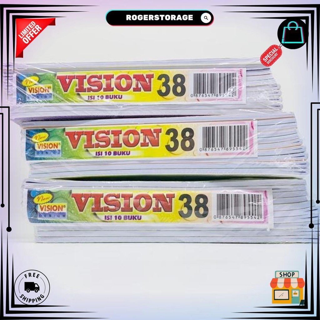 

Buku Tulis Vision 10X38 Lembar A5 D Best Seller