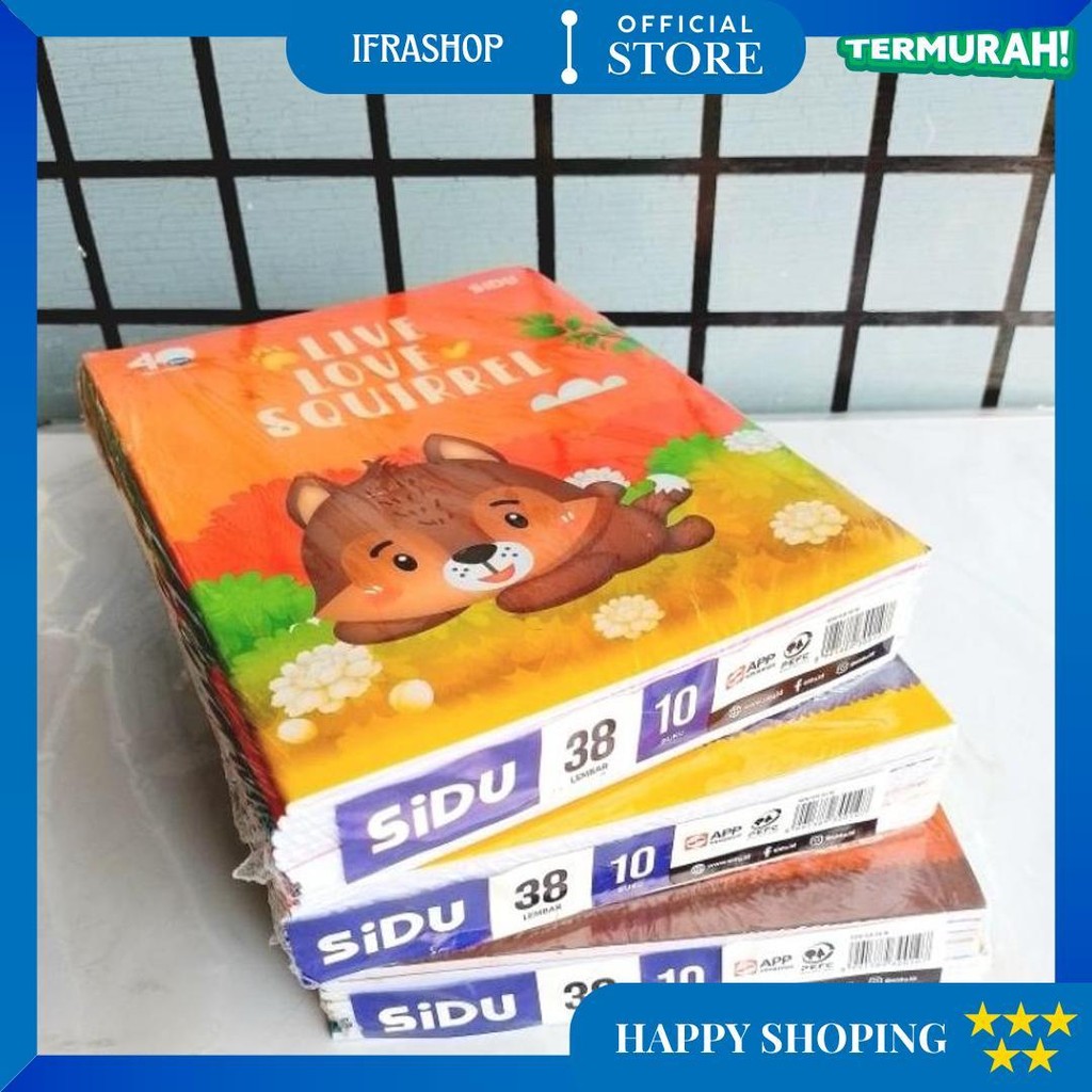 

Buku Tulis Sidu Sinar Dunia 38 Lembar ( Pak 10 Buku ) [ Original ] D Terlaris
