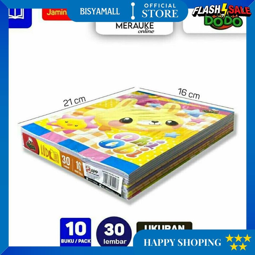 

Buku Tulis Sidu Dodo 30 Lembar(10Pcs) D Sale