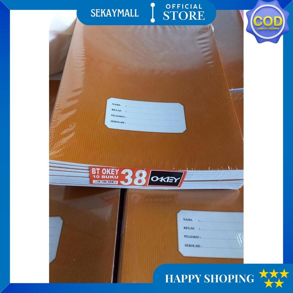 

Buku Tulis Okey 38 - Cover Polos (10Buku/Pack) D Gratis Ongkir