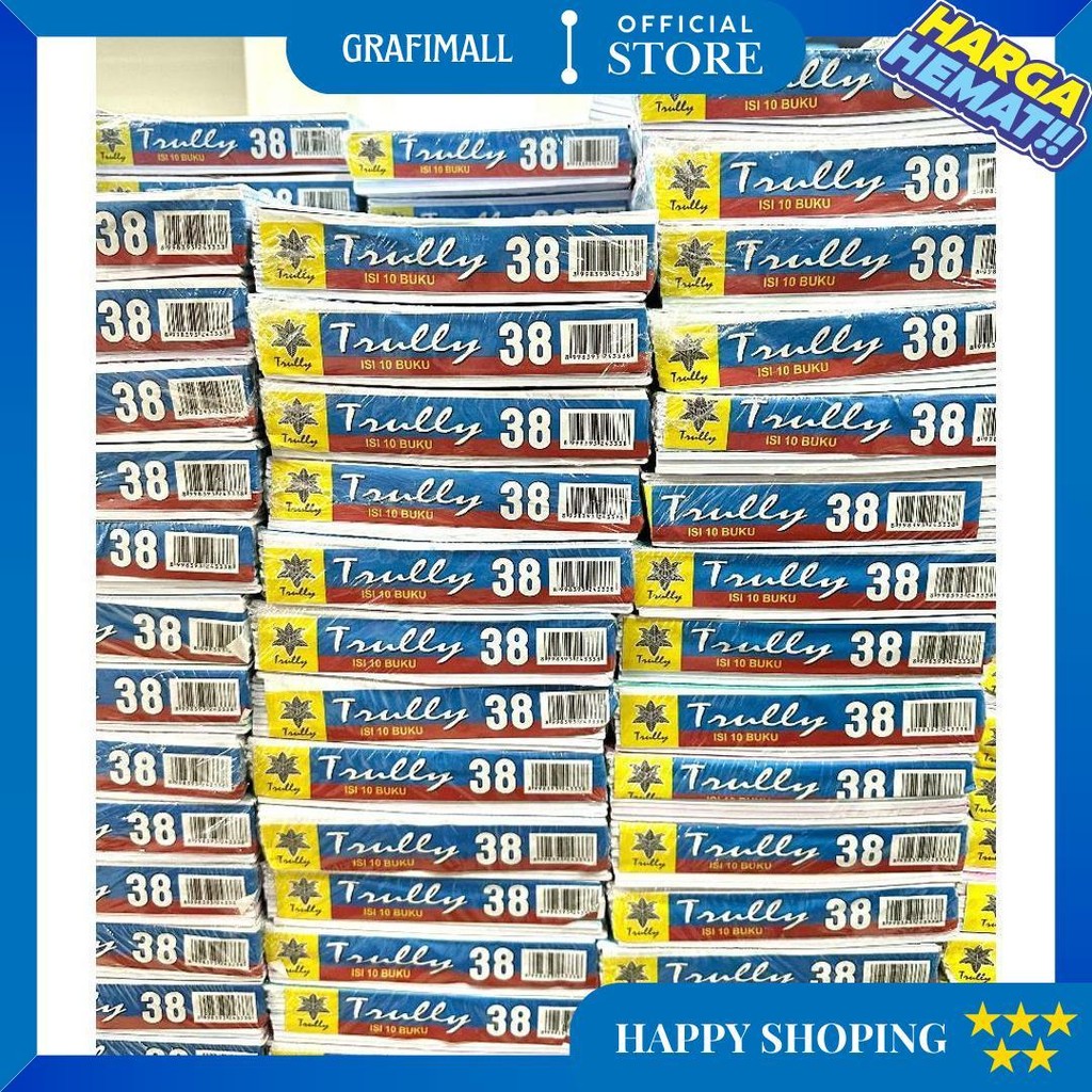 

(Pak) Buku Tulis Trully 38 Lembar + Bonus / Buku Tulis Isi 38 Lembar Trully / Buku Tulis Murah D Gratis Ongkir