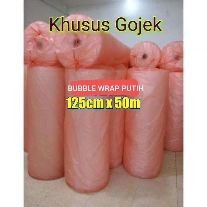 

tersedia bubble wrap roll 50cm x 125cm tebal khusus gojek/grab