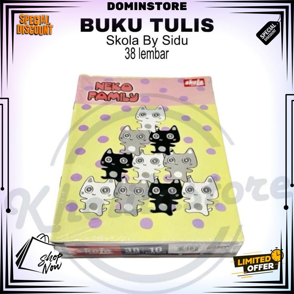 

Buku Tulis Skola By Sidu 38 Lembar Isi 10 Pcs D Terlaris