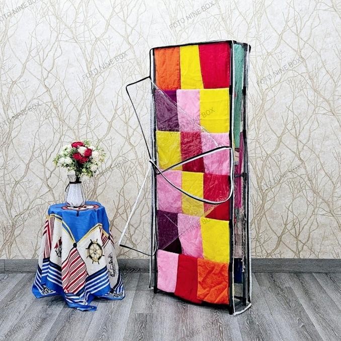 RAK JILBAB / RALK KERUDUNG / RAK HIJAB / RAK GANTUNG ANTI DEBU / RAK HIJAB COVER / LEMARI GANTUNG HI