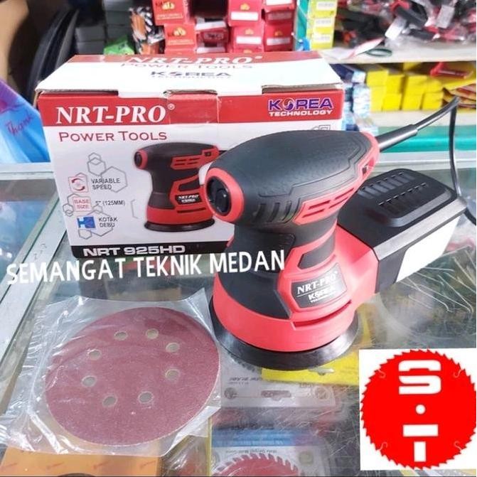 NRT925HD MESIN SANDER AMPLAS KAYU ORBITAL SANDER 5" NRT-PRO NRT 925 HD ORIGINAL DAN TERPERCAYA
