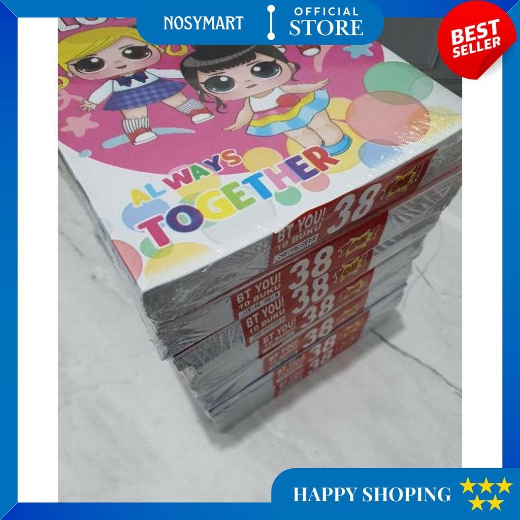 

(((Baca Keterangan Barang!!!))) (10Pc) Buku Tulis Murah Gambar 38 Lembar D Promo Puncak