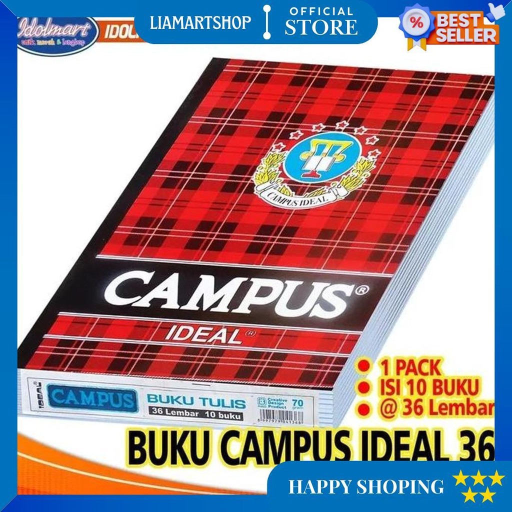 

Idolmart Buku Tulis Campus Ideal Isi 36 Lembar Surabaya D Promo 4.4
