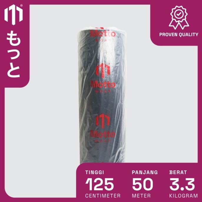 

tersedia bubble wrap ultra 125cm x 50m hitam - dengan core - plastik buble/bubel motto