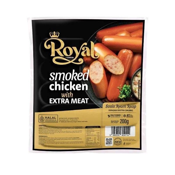 

BELFOODS ROYAL SMOKED CHICKEN SAUSAGE 200 GR