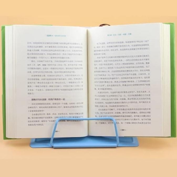 

Alat Bantu Jepit Halaman Buku Majalah Berdiri Reading Book Holder LS